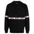 Moschino Branded Taped Chest Black Hoodie A1783 4409 0555